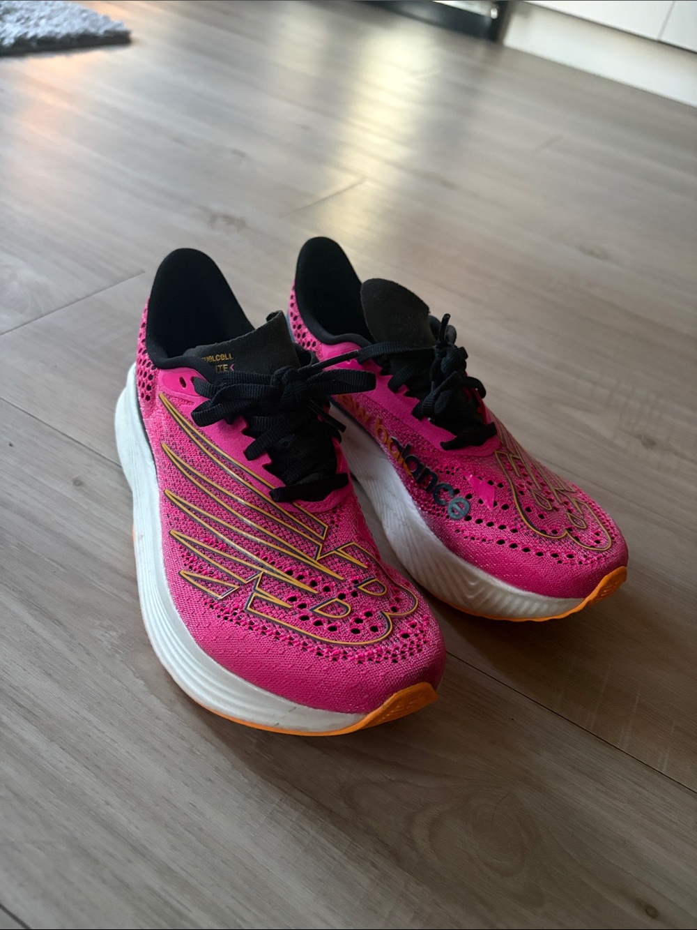 New Balance Pink and Black Women's Athletic Running Shoes